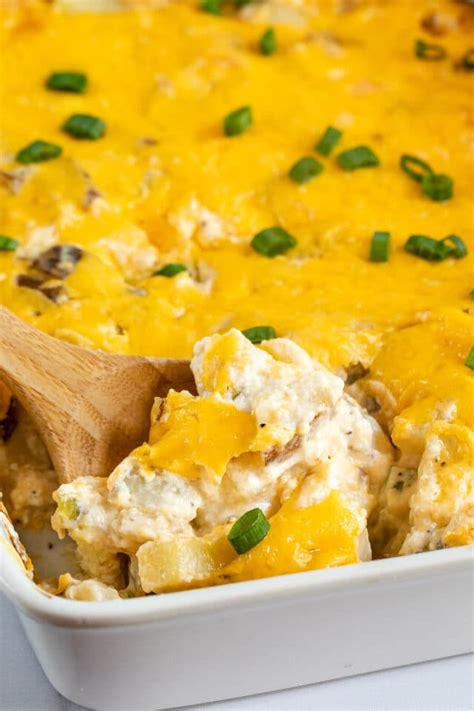 Cheesy Potatoes Easy Casserole Recipe Crazy For Crust