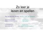 Ppt Zo Leer Je Kinderen Lezen En Spellen Powerpoint Presentation