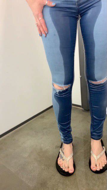 wetscarlet511 on twitter trying on pants i had to pee so bad i ended up losing control in