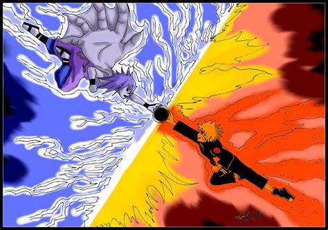Naruto Vs Sasuke Color By Shikidark On Deviantart
