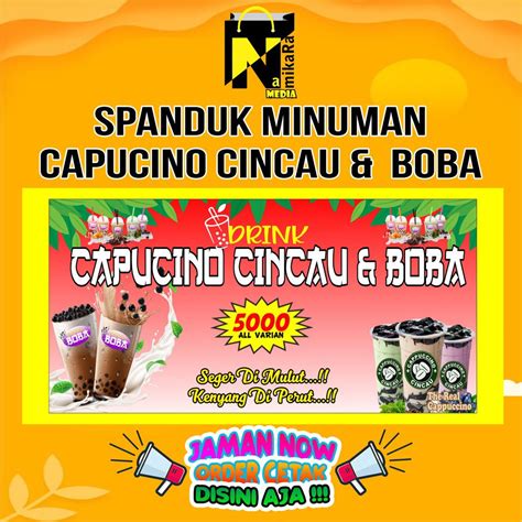 Logo Cappucino Cincau Png Contoh Spanduk Makanan Dan Minuman Sexiz Pix