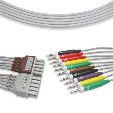 mindray 10 lead ekg leadwire banana connector k114md ekg cables and leadwires