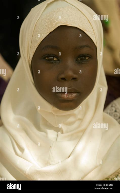 Portrait Of A Muslim Girl Ouagadougou Burkina Faso Stock Photo Alamy