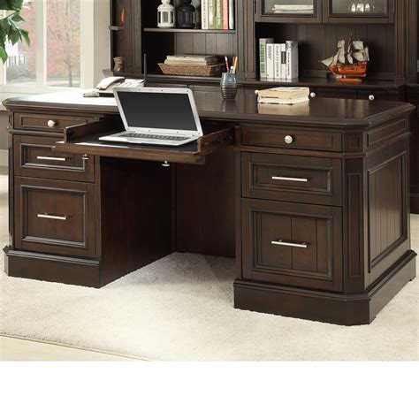 Parker House Stanford Sta480 3 Double Pedestal Executive Desk With 7