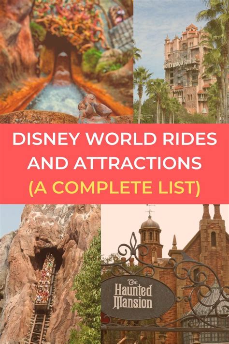List Of Disney World Rides By Park Full Attraction List 2024 Next