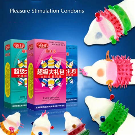 buy 6pcs lot large particles pleasure condom female g spot vaginal stimulation