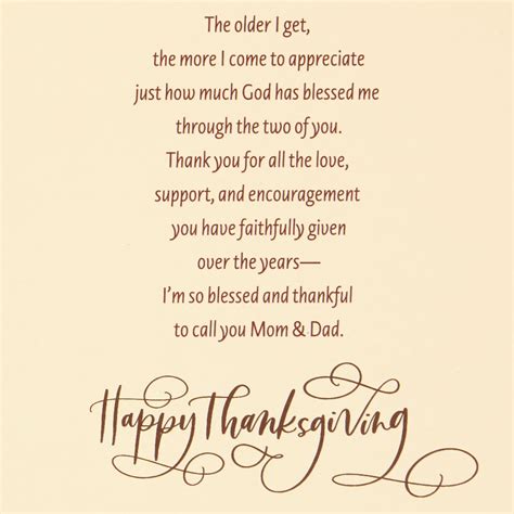 So Blessed Religious Thanksgiving Card For Mom And Dad Greeting Cards