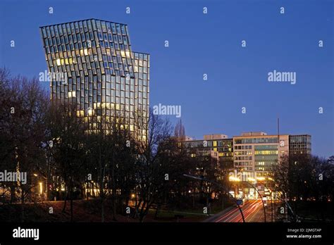 Dancing Towers In The Evening Reeperbahn St Pauli Hamburg Germany