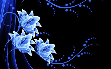 Desktop Blue Flower Wallpapers Wallpaper Cave