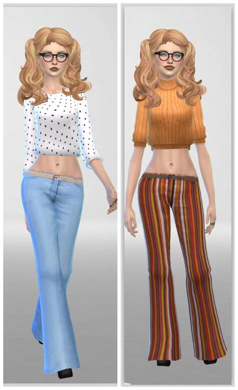 My Sims 4 Blog Funky Flares Jeans For Females By Annabellee25