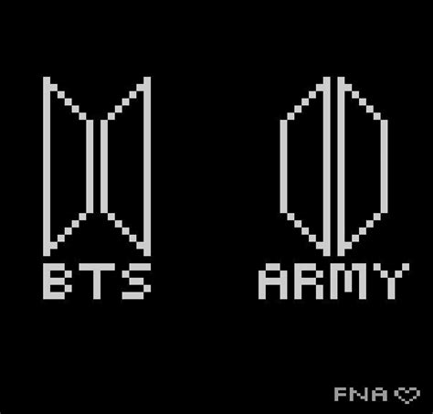 You can download in.ai,.eps,.cdr,.svg,.png formats. BTS x ARMY Pixel Logo 💖 | ARMY's Amino