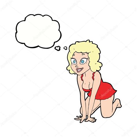 cartoon funny sexy woman with thought bubble stock vector image by ©lineartestpilot 67589037