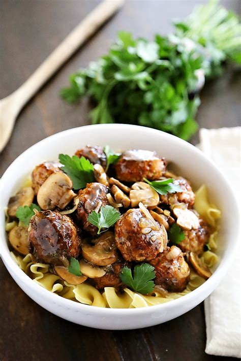 A little bit of butter goes a long way in the sauce. Chicken Marsala Meatballs - The Comfort of Cooking