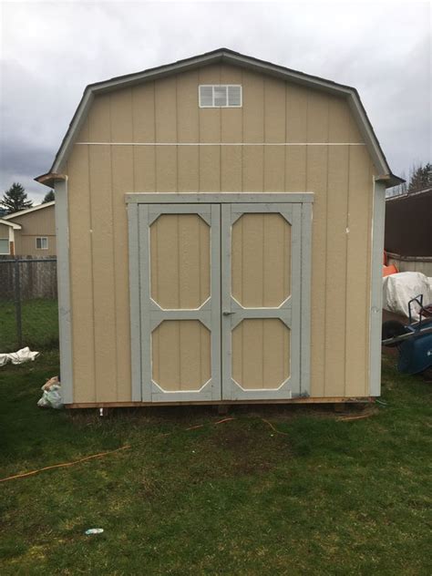 Tiny house with loft level bedroom in wood. 10x12 shed only a year old with loft for Sale in BETHEL, WA - OfferUp