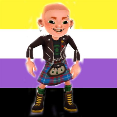 Callum from subway surfers is a non binary icon : lgbt