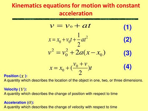 Kinematics Equations Of Motion Derivation By Analytical Method My XXX