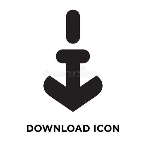 Download Icon Vector Isolated on White Background, Logo Concept Stock