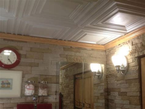 Find out how to incorporate this perfect for modern rooms, you can leave it white for an understated look or you can paint it with. Schoolhouse - Faux Tin Ceiling Tile - #222 - Idea Library