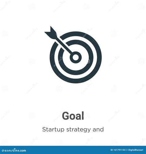 Goal Vector Icon On White Background Flat Vector Goal Icon Symbol Sign