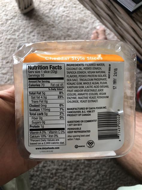 Cheddar Cheese Slice Nutrition Information Runners High Nutrition