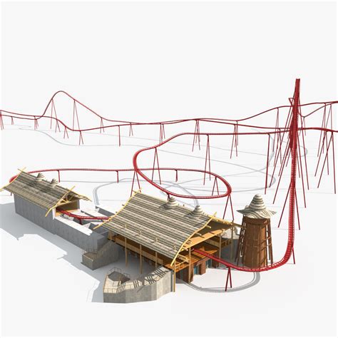 3D model Roller Coaster 04 | CGTrader