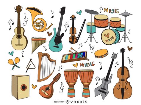 Instrumento Musical De Dibujos Animados Instrumento Musical De Dibujos