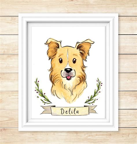 Our pet portraits are for pets of all shapes and sizes. Pet loss Gift, Watercolor Pet Portrait, Custom Pet ...