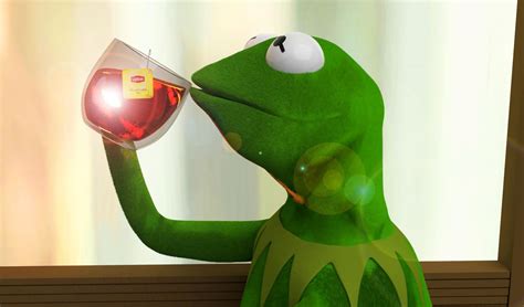 Kermit Its None Of My Business Meme Made In Blender Pics
