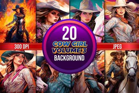 cow girl background for adults volume 3 graphic by royalerink · creative fabrica