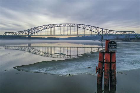 Julien Dubuque Bridge Photograph By Christopher V Sherman Fine Art