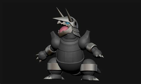 Stl File Pokemon Aggron・3d Printing Template To Download・cults