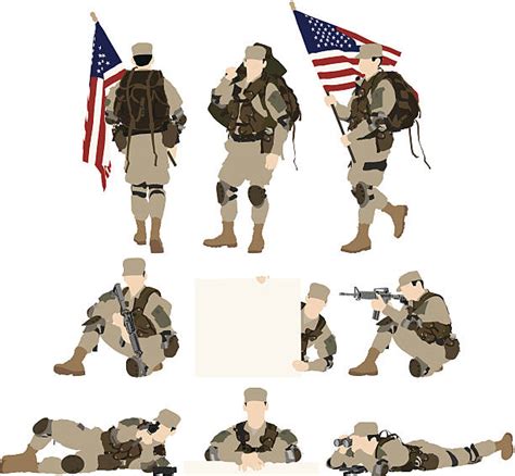 Army Soldier Illustrations Royalty Free Vector Graphics