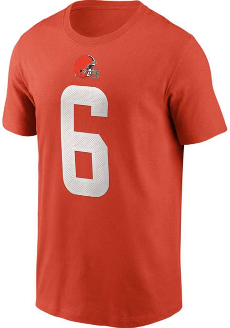 Baker Mayfield Browns Name Number Short Sleeve Player T Shirt
