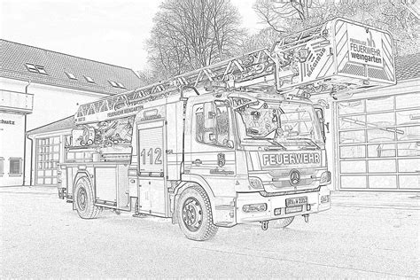 Cartoon Karikatur Ausmalbild Malvorlage Feuerwehrauto Roth Cartoons De