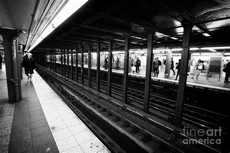 34th Street Subway Penn Station Platform New York City Usa Photograph