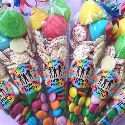 Personalised Disco Party Sweet Cones Party Favors For Kids Birthday