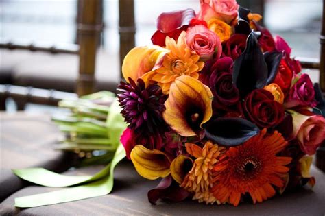 This fall bouquet is a vibrant symbol of true love! Steven Bruce Design: Fall Wedding at private home