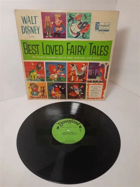 Walt Disney Presents Best Loved Fairy Tales Lp Vinyl Disneyland Records