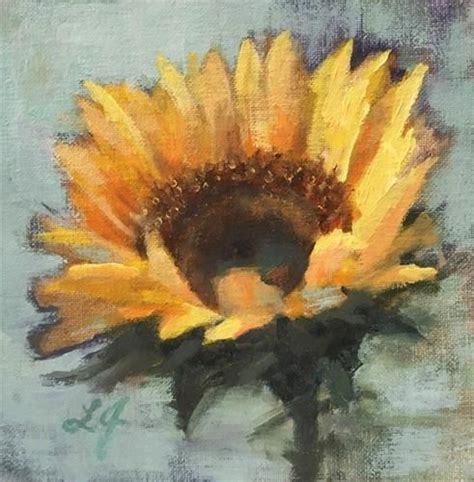 Daily Paintworks Sunflower Original Fine Art For Sale Linda