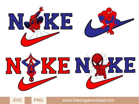 Nike Spiderman SVG Bundle Nike Marvel - Store Free SVG Download Clothes