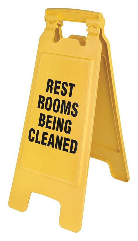Safety Sign Restroom Sign 24 38 In X 12 In Plastic 8ag7328968