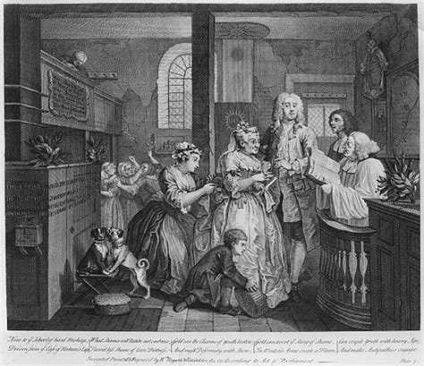 Married To An Old Maid Plate V From A William Hogarth Als