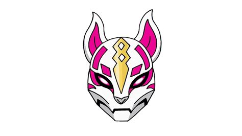 How To Draw Drift Mask Fortnite Awesome Step By Step Tutorial