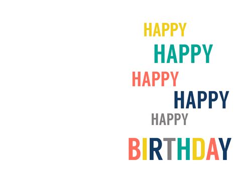 So go ahead, wish them a very happy birthday from the huge co. Free Printable Birthday Cards | Paper Trail Design