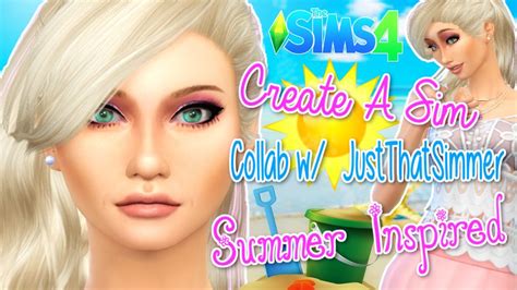 The Sims 4 Create A Sim Collab W Justthatsimmer Summer Inspired