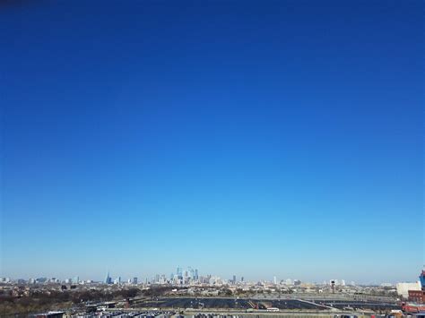 Big Blue Sky Over Philly Yesterday Rphiladelphia