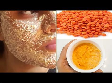 Masoor Dal Face Pack For Skin Whitening And Brightening