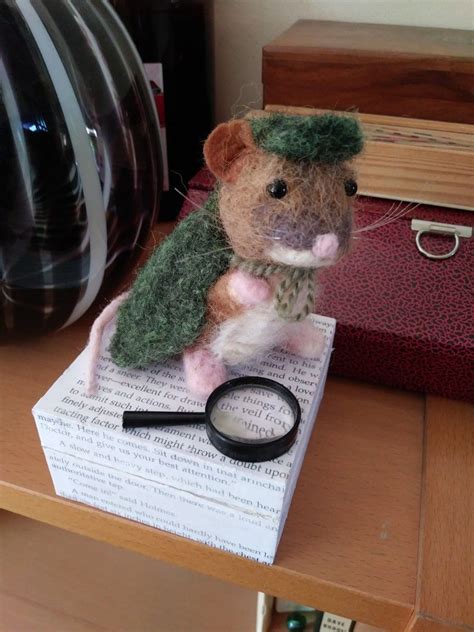 My Felted Sherlock Holmes Mouse
