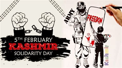 Kashmir Day Drawing Kashmir Solidarity Day Drawing Kashmir Day