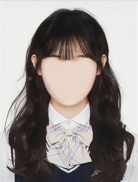 Pin By Sweetie Ju On Hair Wig Korean Id Photo Formal Id Picture 2x2